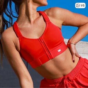 Women's Red Sports Bra